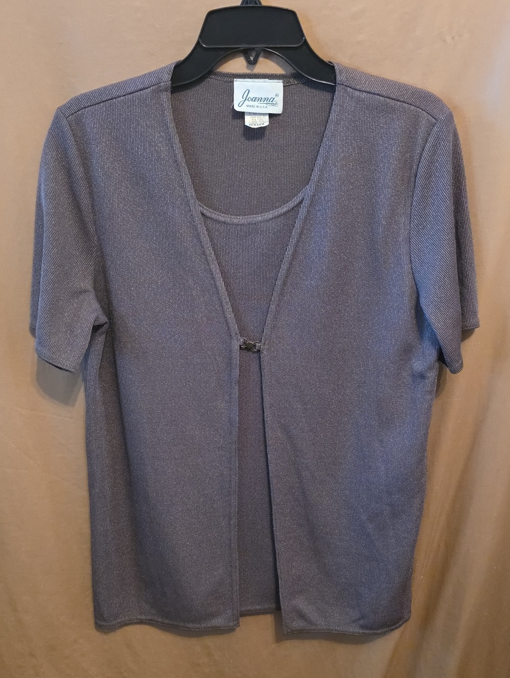 Ladies' Knit Blouse w/ Sweater Overlay M